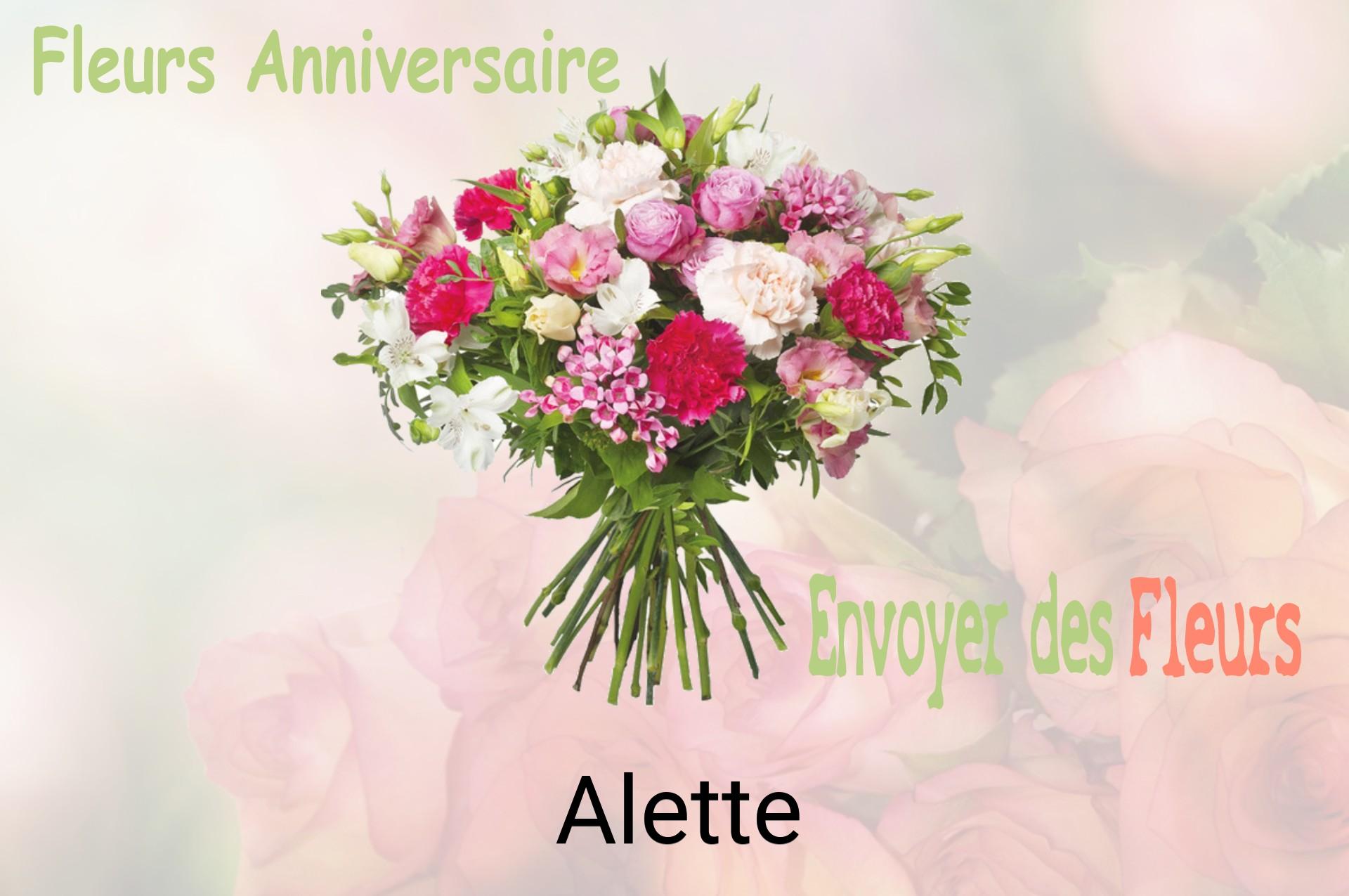 Bouquet de fleurs d’anniversaire livré à Alette