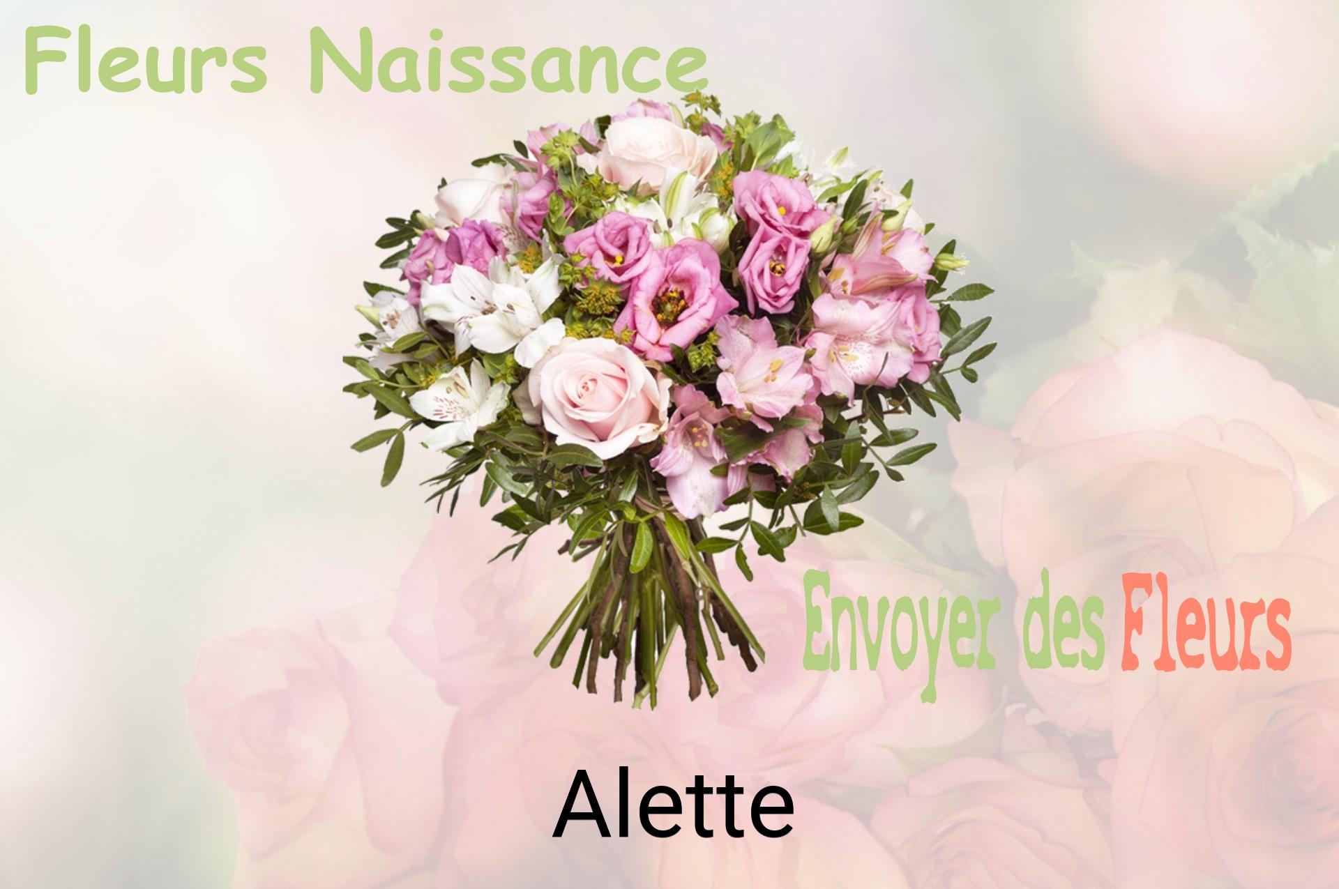 Bouquet de fleurs de naissance livré à Alette